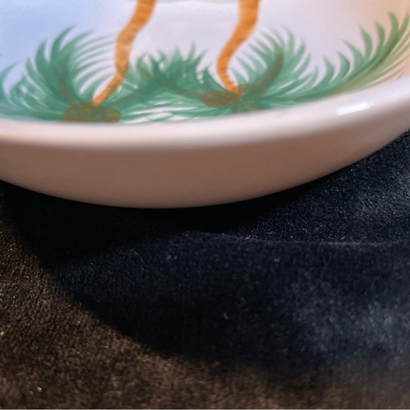 Banana Patch Studio Kauai Hawaii Art Pottery Bowl With Pour Spout  Palm Trees - Picture 8 of 13